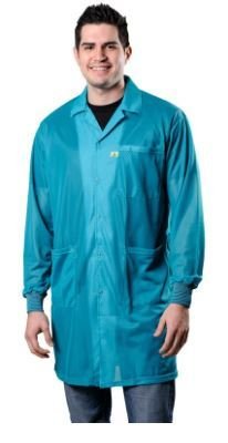 Statshield® Smock, Lab Coat with Knitted Cuffs, Teal